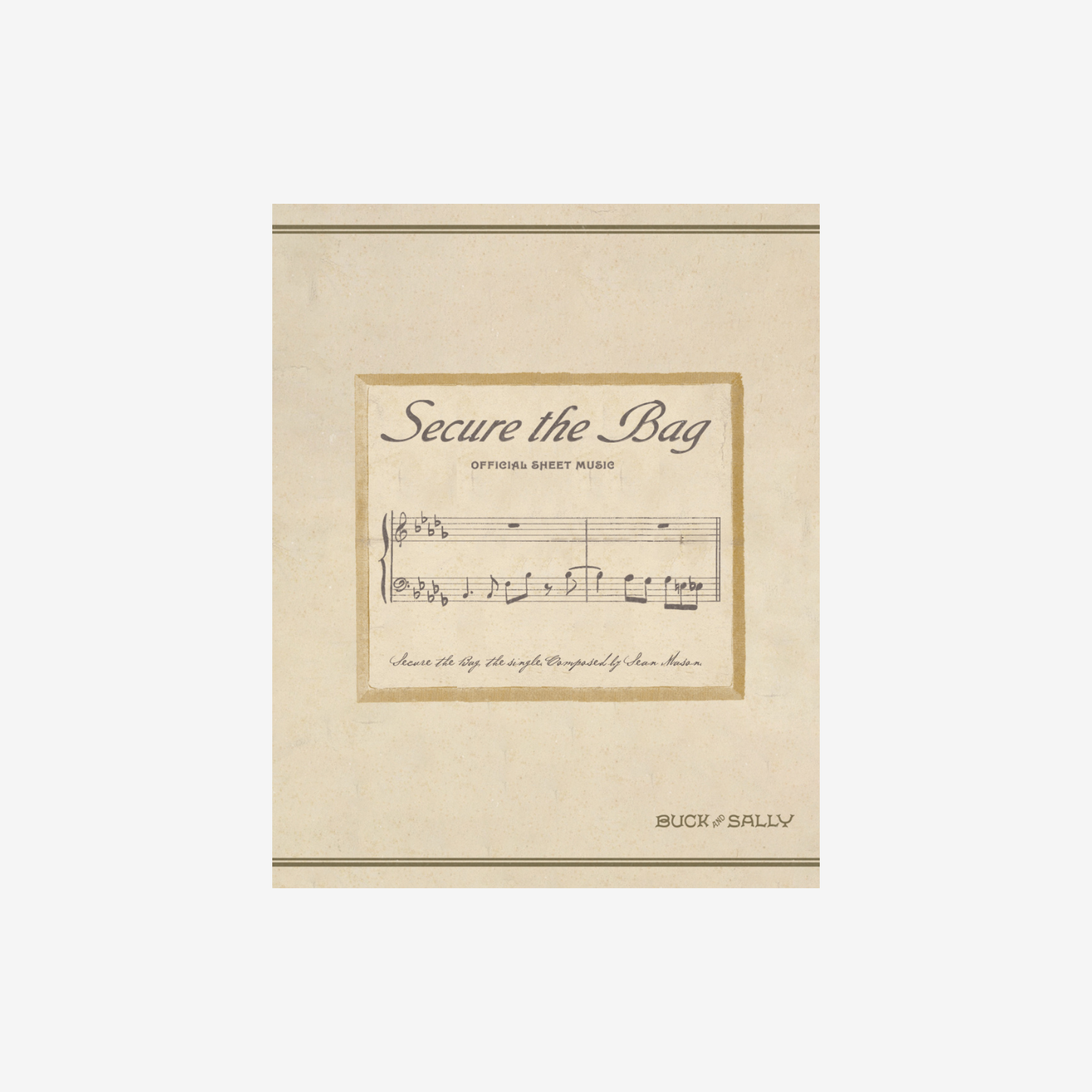 SHEET MUSIC | SECURE THE BAG SINGLE